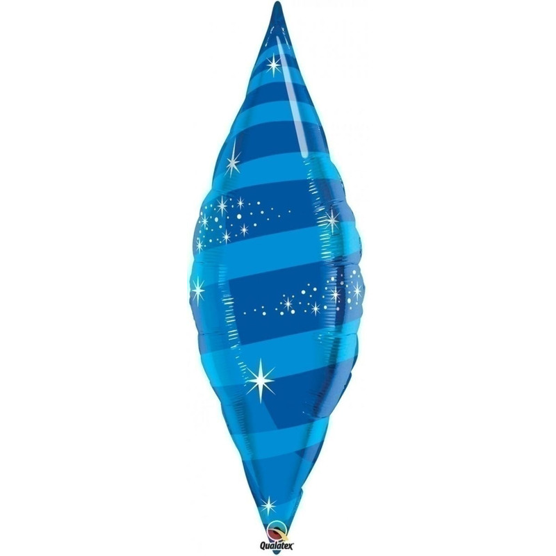 Μπαλόνι φοιλ σχήμα 38 Taper Swirl Saphire Blue