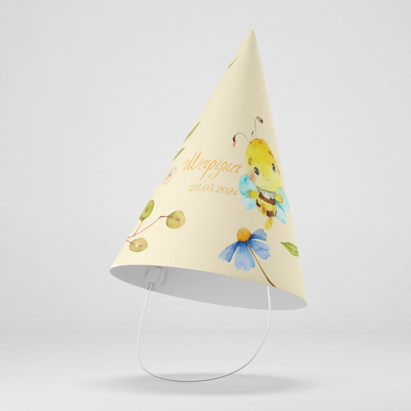 Καπελάκια πάρτυ με όνομα Μέλισσα / 8τμχ