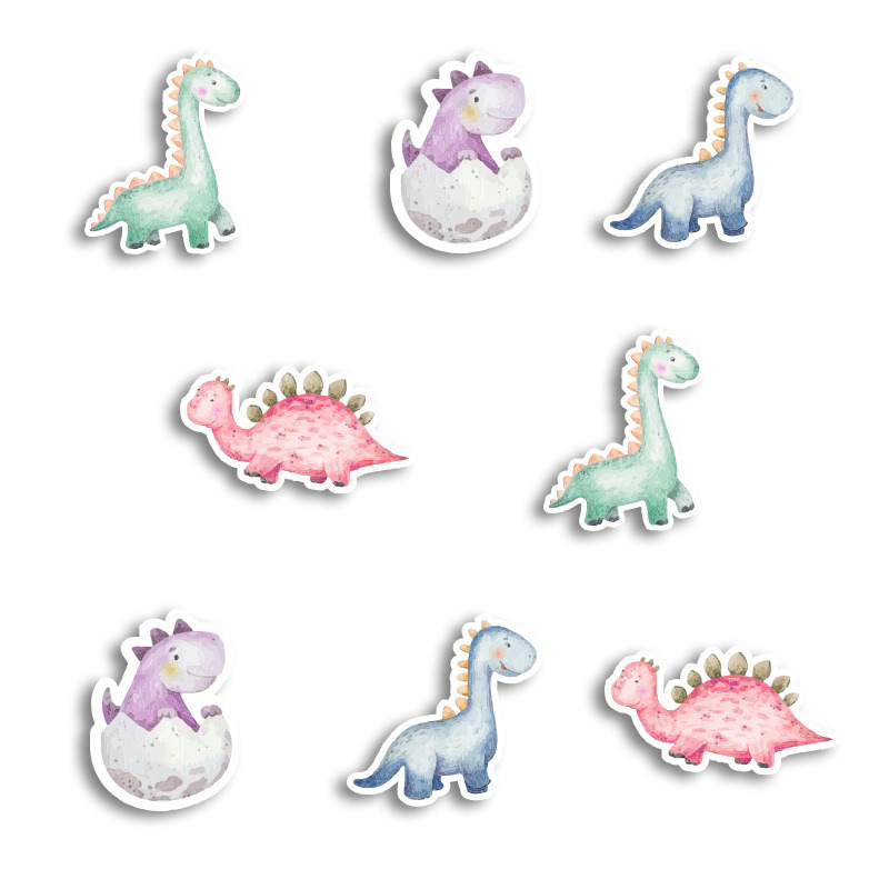 Αυτοκόλλητα Baby Dino 5cm / 8τμχ