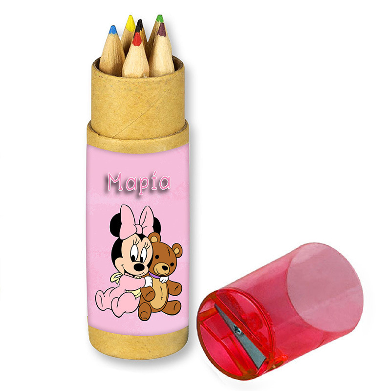 Baby Minnie Ξυλομπογιές με όνομα