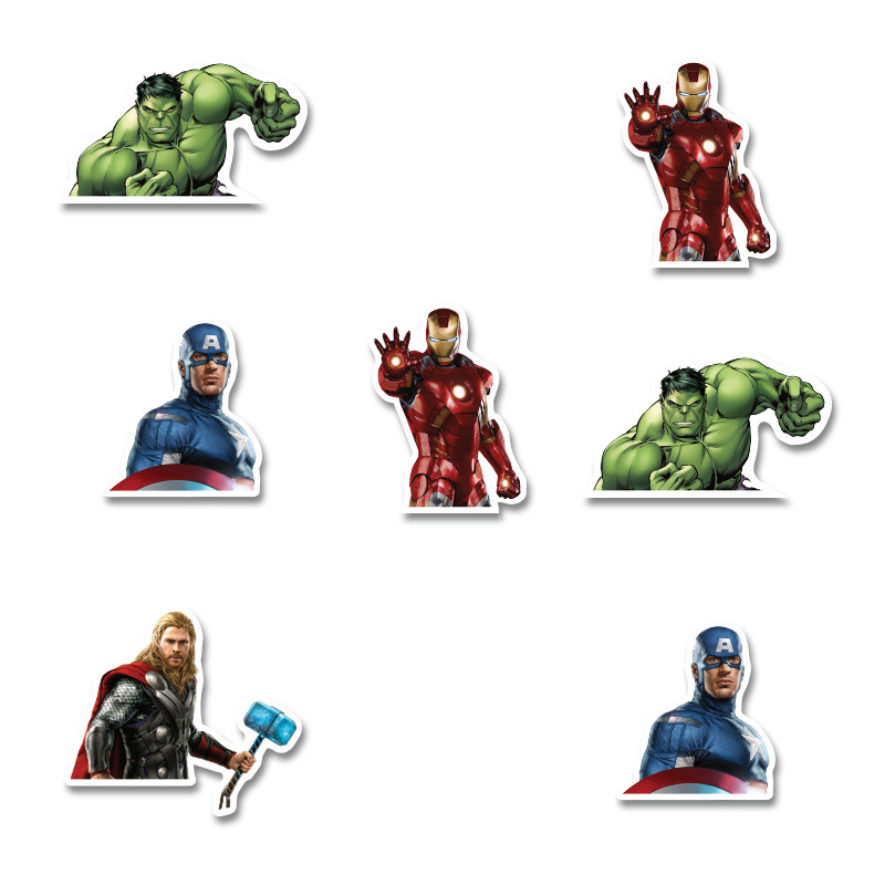 Αυτοκόλλητα Avengers 5cm / 8τμχ
