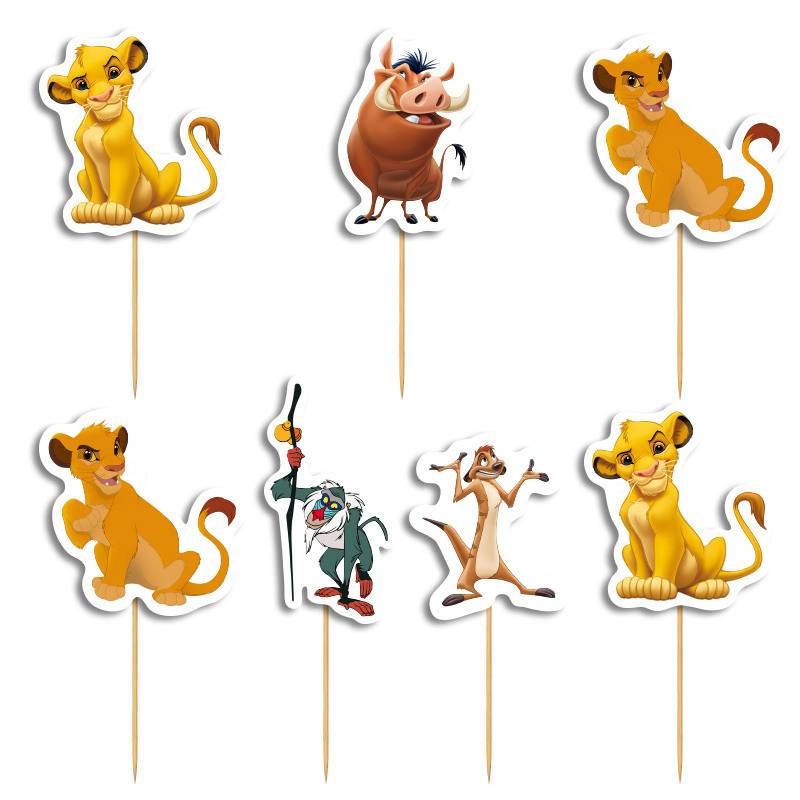 Cupcake toppers Lion King 10cm / 8τμχ