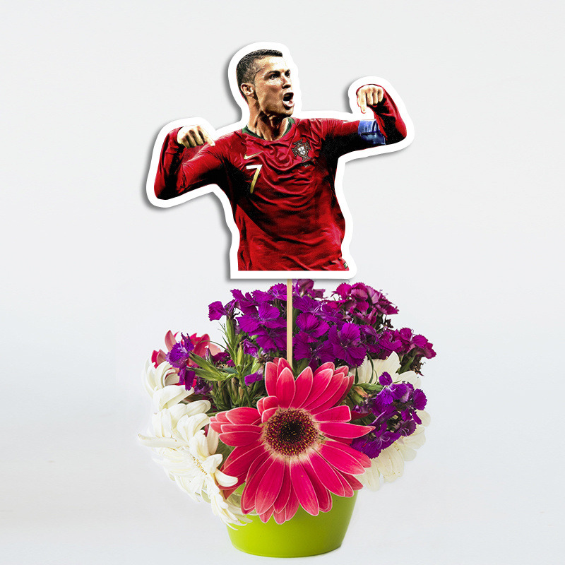 Διακοσμητικό Τοππερ Ronaldo χάρτινο για το τραπέζι/ 20cm