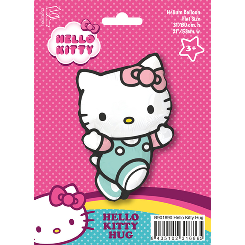 Μπαλόνι Φοιλ Σχήμα Hello Kitty Hug 80 x 53 εκ -  Συσκευασμένο