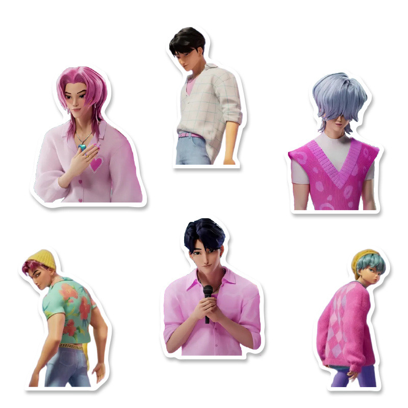 Αυτοκόλλητα Saja Boys 10cm / 8τμχ