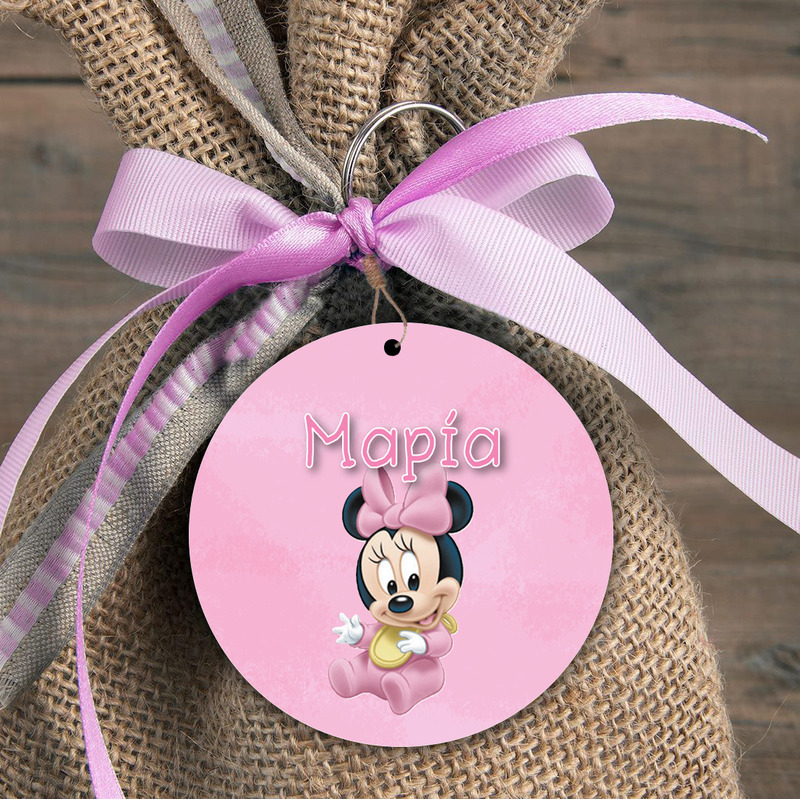 Baby Minnie Φιγούρα Ξύλινη για μπομπονιέρα