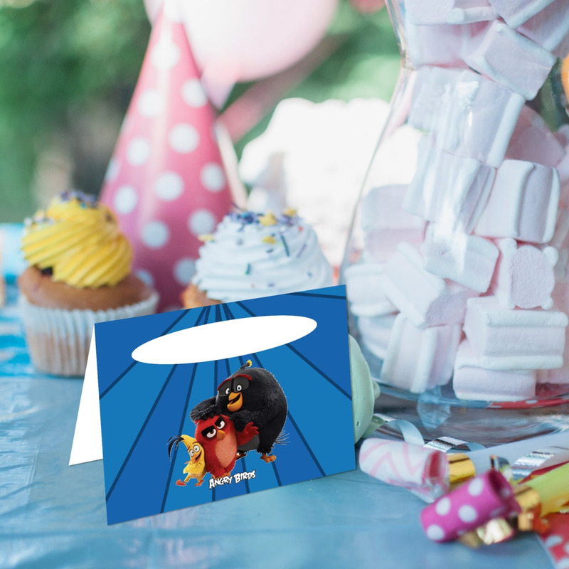 Καρτελάκι Μπουφέ Angry Birds/ 6τμχ