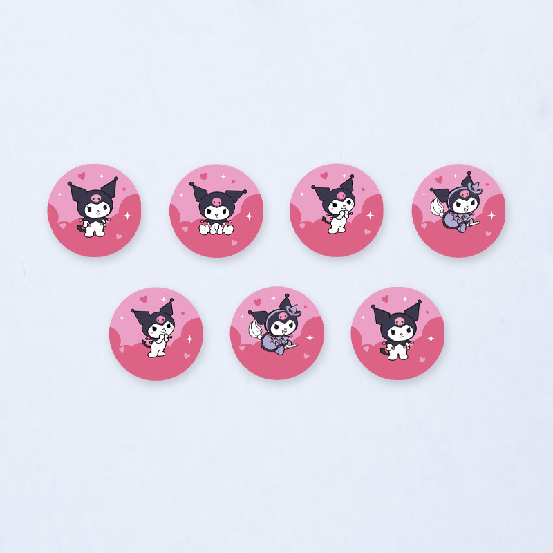 Ξύλινες Κονκάρδες Kuromi / 8τμχ