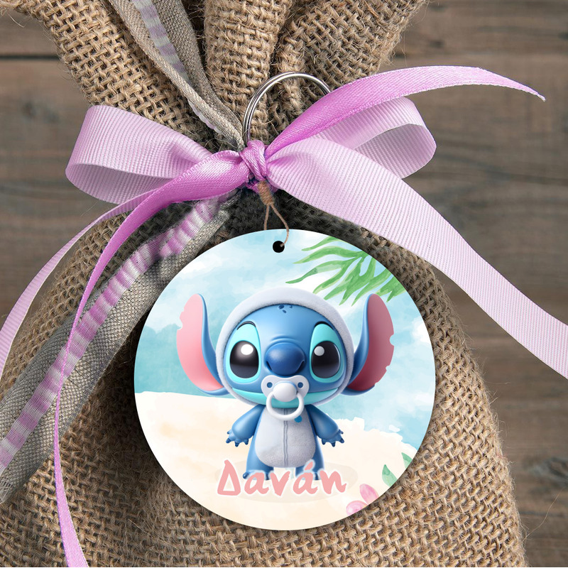 Ξύλινη φιγούρα Baby Stitch για μπομπονιέρα