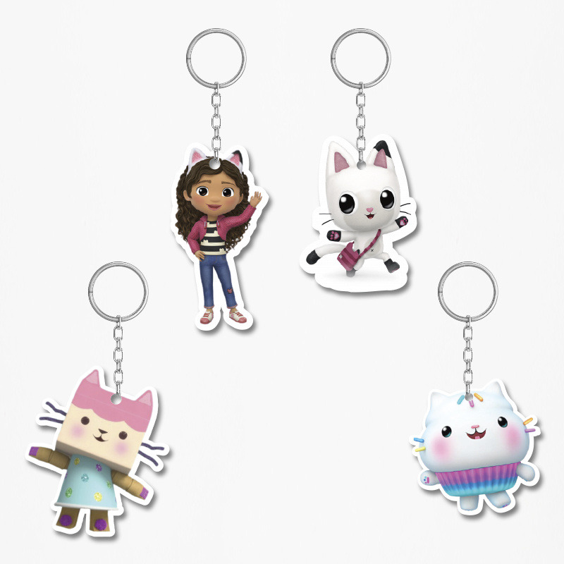 Ξύλινα Μπρελόκ Gabby's Dollhouse 5cm/ 4τμχ