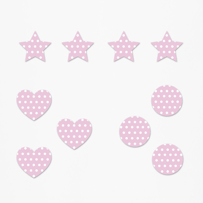 Ξύλινα διακοσμητικά Baby Minnie Pattern mix/ 10τμχ(2cm)
