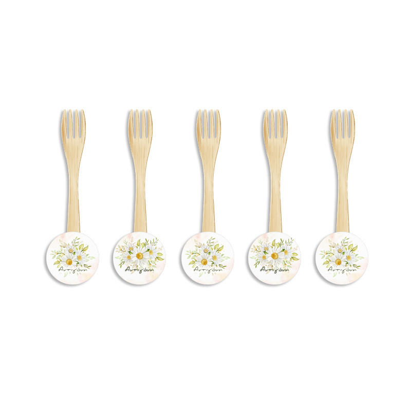 Ξύλινα Πιρουνάκια με όνομα Μαργαρίτα / 8τμχ