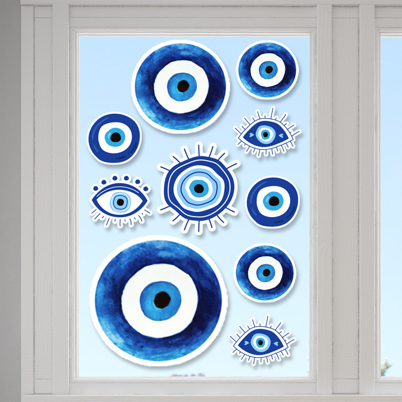 Αυτοκόλλητα τζαμιού Μάτι Αγόρι /10 τμχ