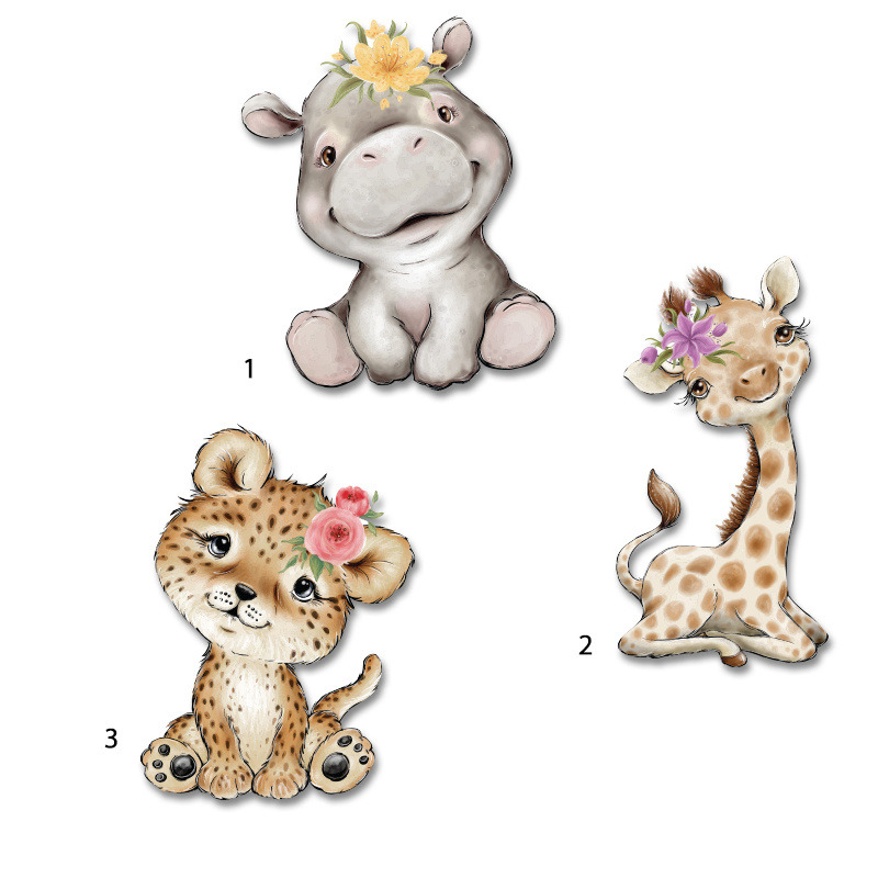 Διακοσμητική φιγούρα Ζωάκια Ζούγκλας Κορίτσι 10cm Ξύλινη/1τμχ