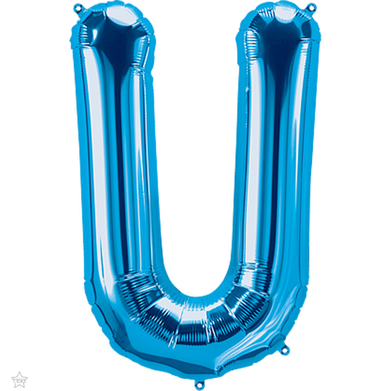 Μπαλόνι Φοιλ Γράμμα  U  Μπλε 34/ 86εκ