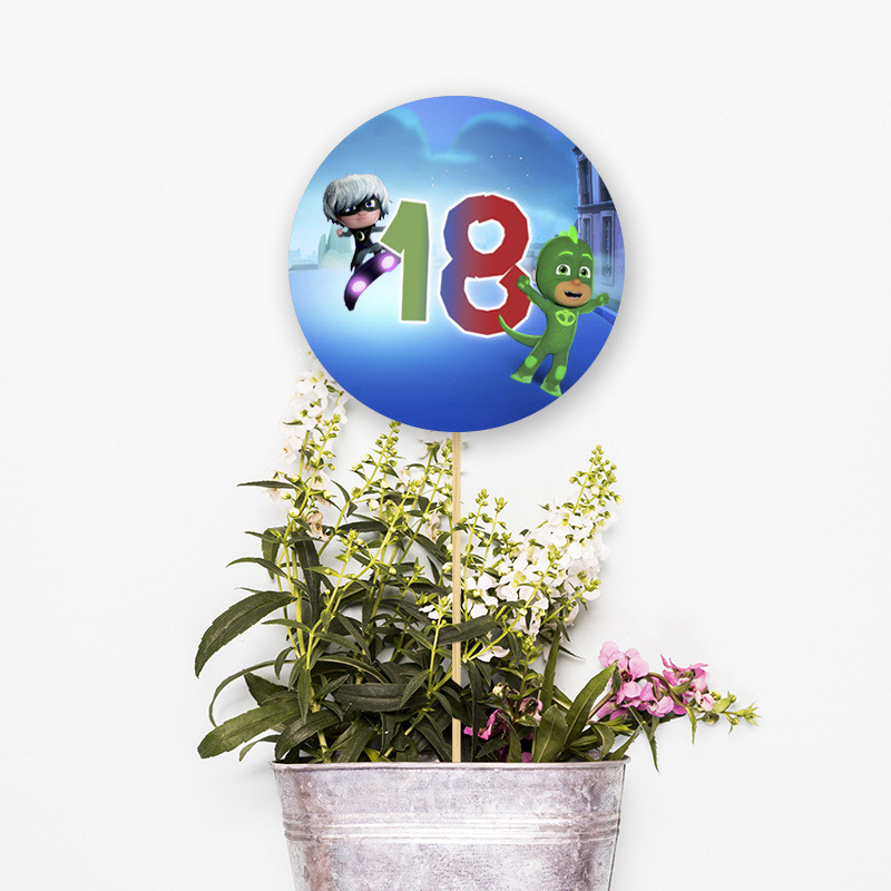 Αρίθμηση τραπεζιού  PJ Masks κύκλος 13cm