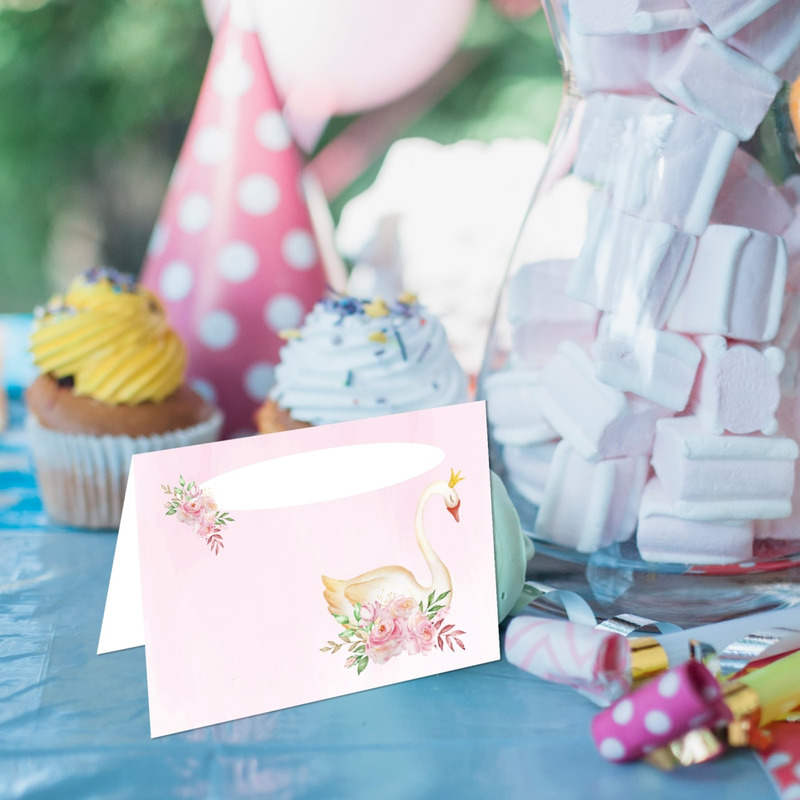 Καρτελάκι Μπουφέ Κύκνος/ 6τμχ