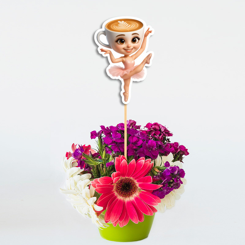 Διακοσμητικό Topper 67 & Brainrot χάρτινο/ 20cm