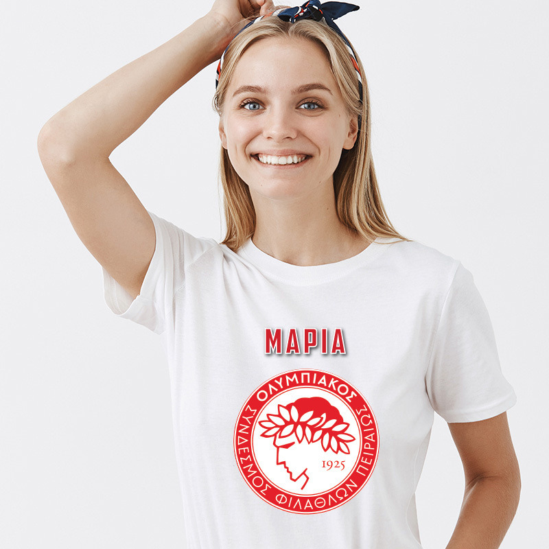 Γυναικείο T-shirt Ολυμπιακός για την Μαμά με όνομα