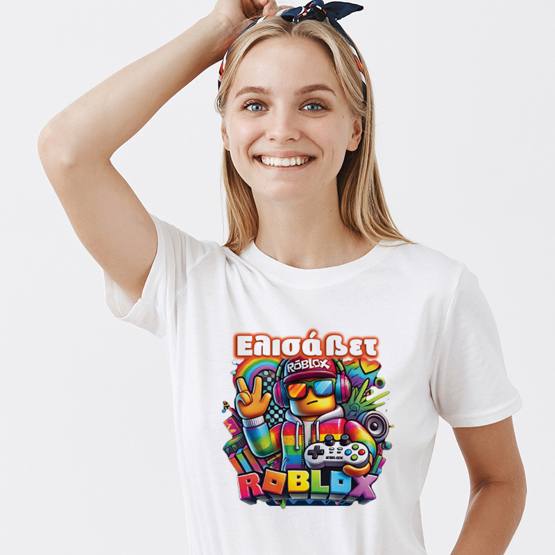 Γυναικείο T-shirt Roblox για την Μαμά με όνομα