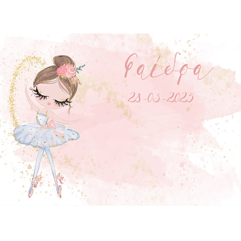 Σουπλά χάρτινο με όνομα Μπαλαρίνα Pastel / Α4(21cm*29,7cm)