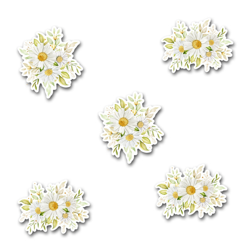 Αυτοκόλλητα Μαργαρίτα 5cm / 8τμχ