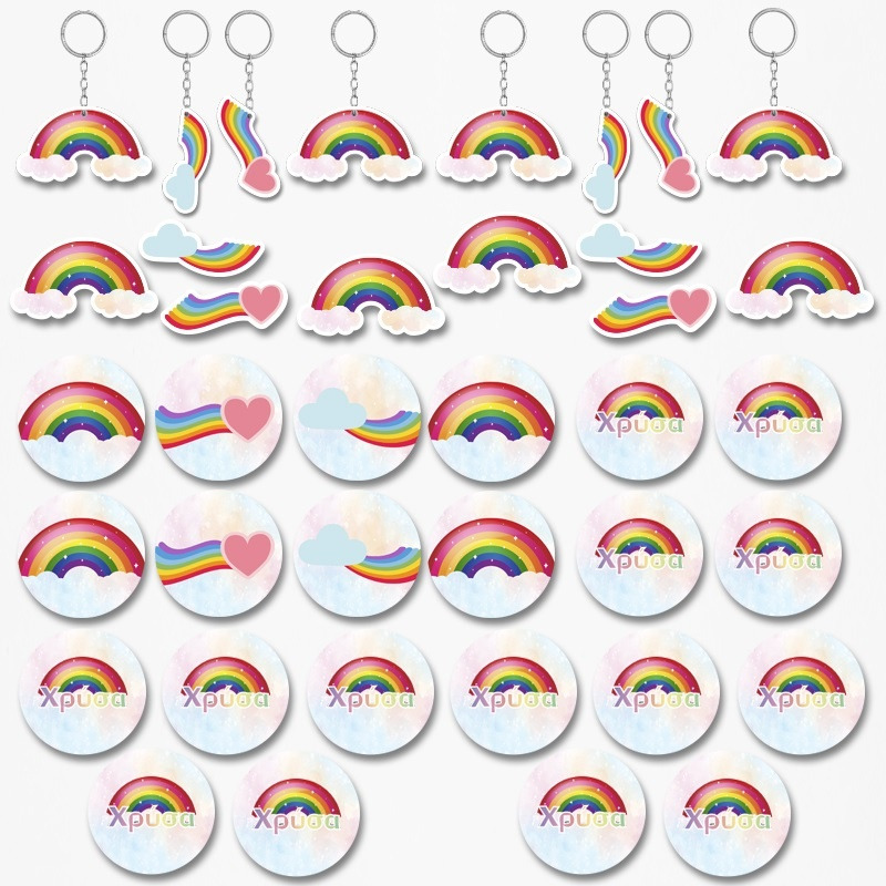 Πακέτο Δωράκια Rainbow για πάρτυ 38τμχ