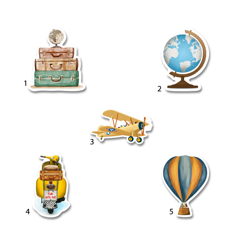 Διακοσμητική φιγούρα Ταξίδια 5cm Ξύλινη/1τμχ