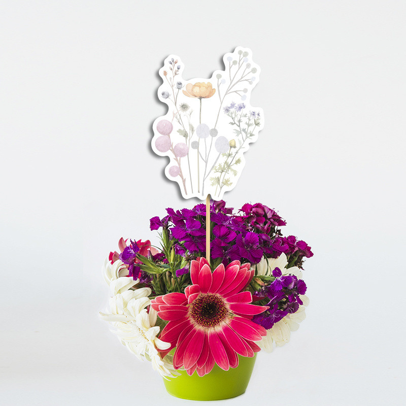 Διακοσμητικό Τοππερ Floral Pastel χάρτινο για το τραπέζι/ 20cm