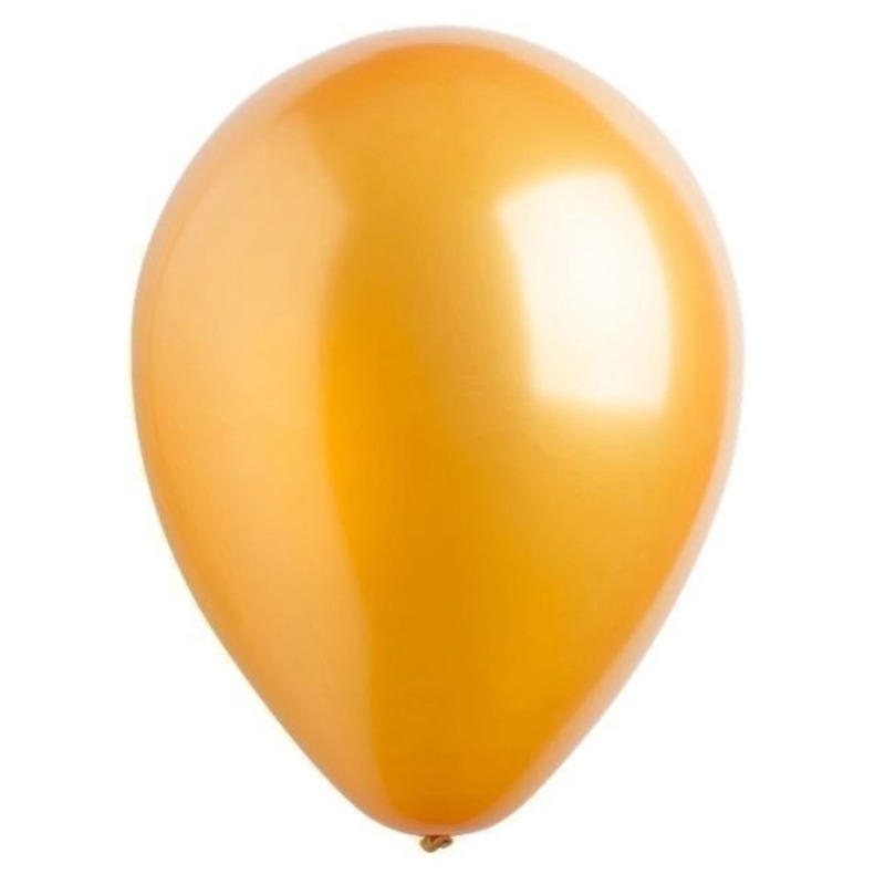 Μπαλόνια Λάτεξ Metal 9 Χρυσό /100 τεμ