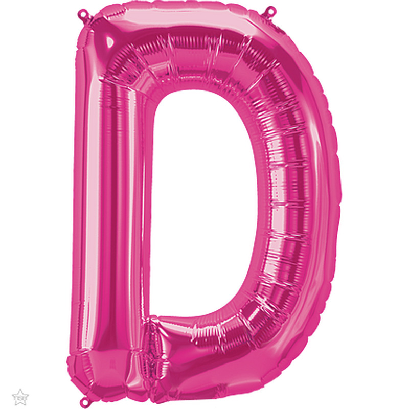 Μπαλόνι Φοιλ Γράμμα  D Φούξια 34/ 86εκ