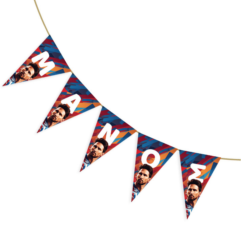 Σημαιάκια με όνομα Messi τρίγωνα