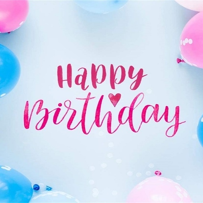 Birthday Blue & Pink Sparkle