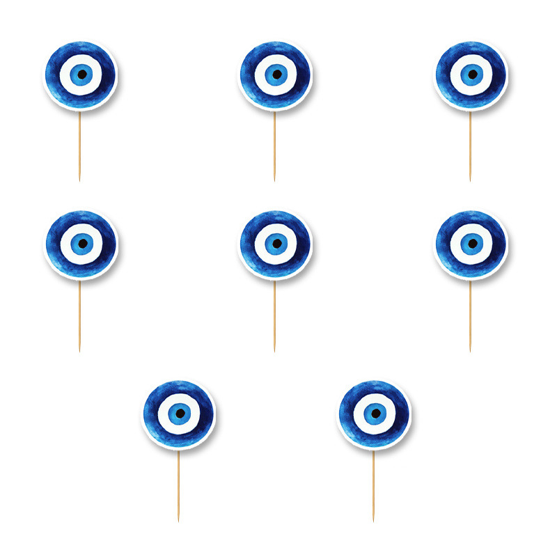 Οδοντογλυφίδες Μάτι Αγόρι 5cm / 12τμχ