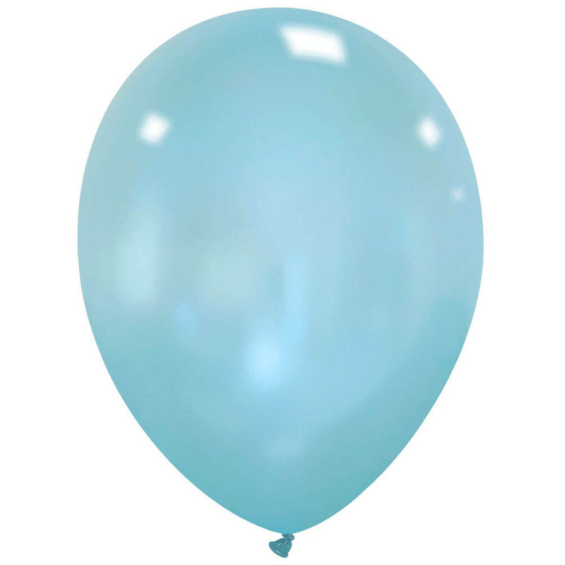 Μπαλόνια Λάτεξ 12  Μεταλλικό Σιελ / 100 τεμ