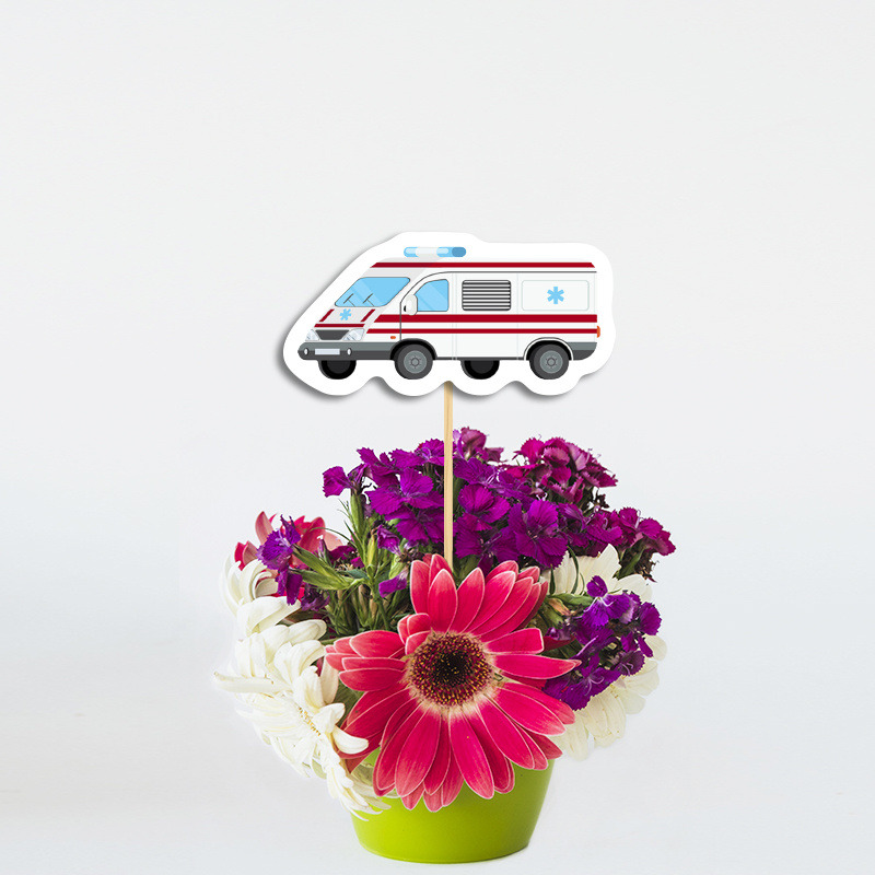 Διακοσμητικό Τοππερ On The Road χάρτινο για το τραπέζι/ 20cm