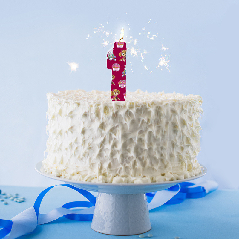 Κερί Νούμερο 1 Paw Patrol Girl