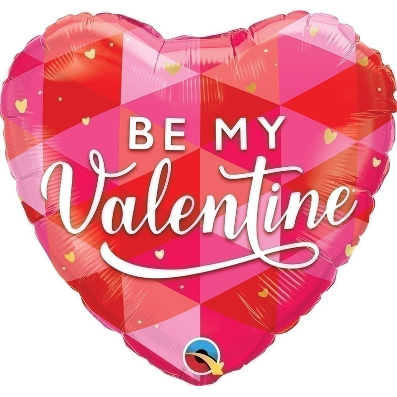 Μπαλόνι Φοιλ 18 Be My Valentine Geometric / 46 εκ