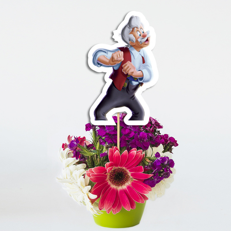 Topper Διακοσμητικό Πινόκιο χάρτινο/ 20cm