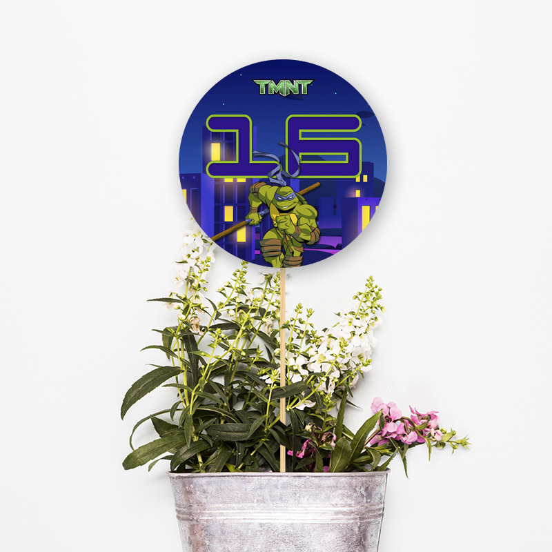 Αρίθμηση τραπεζιού Χελωνονιντζάκια κύκλος 13cm