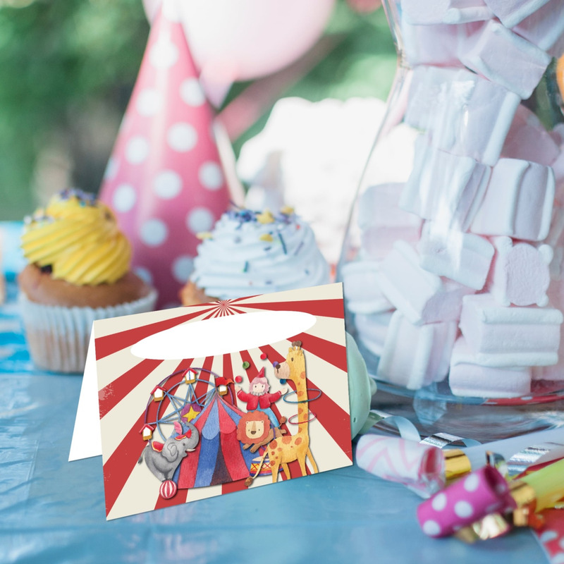 Καρτελάκι Μπουφέ Τσίρκο/ 6τμχ