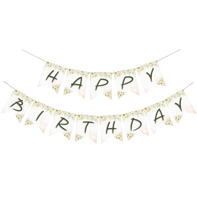 Γιρλάντα Γράμματα Μαργαρίτα Happy Birthday