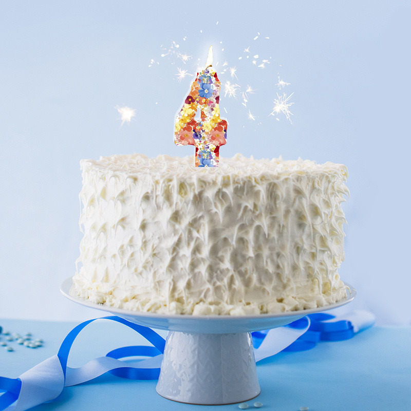 Κερί Νούμερο 4 Floral