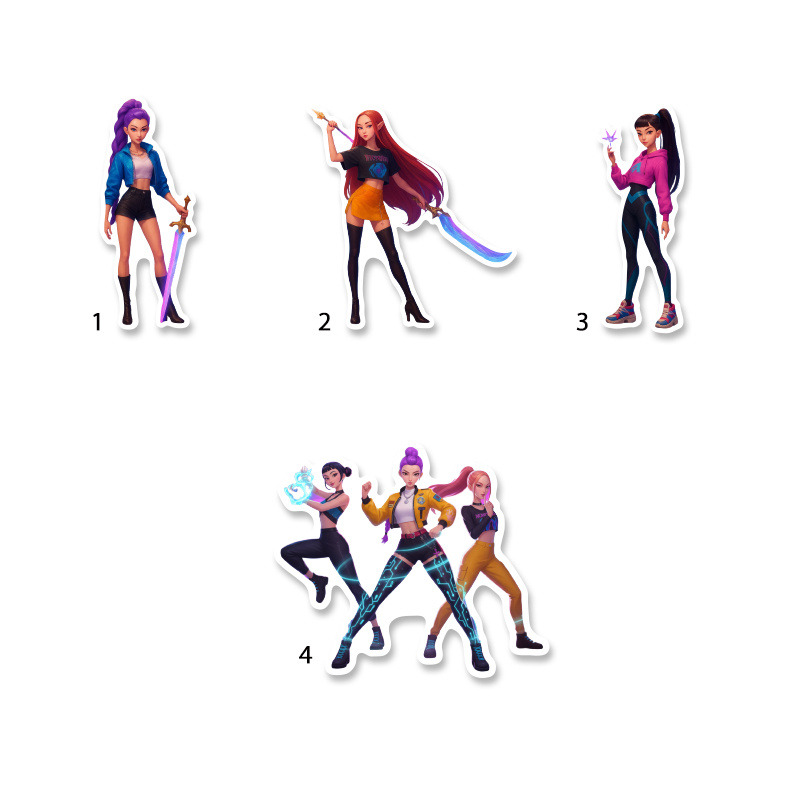 Διακοσμητική φιγούρα K-Pop Demon Hunters 5cm Ξύλινη/1τμχ