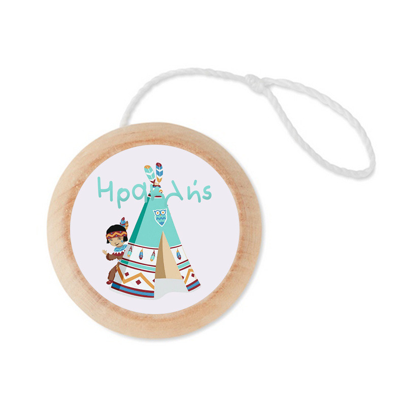 Ξύλινο Γιο – Γιο με όνομα Ινδιάνος