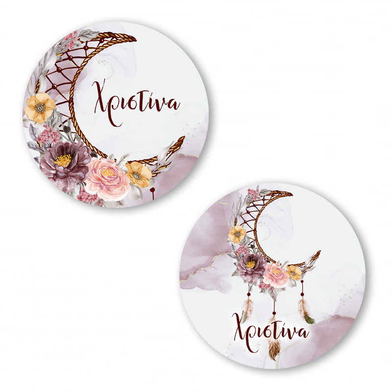 Αυτοκόλλητα με όνομα Ονειροπαγίδα Κορίτσι / 2τμχ