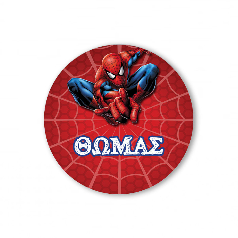 Αυτοκόλλητα με όνομα Spiderman / 2τμχ