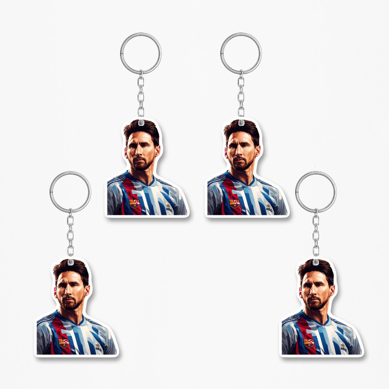 Ξύλινα Μπρελόκ Messi 5cm/ 4τμχ