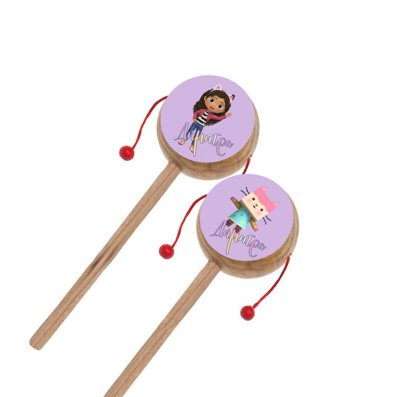 Ξύλινο Τυμπανάκι με όνομα Gabby's Dollhouse