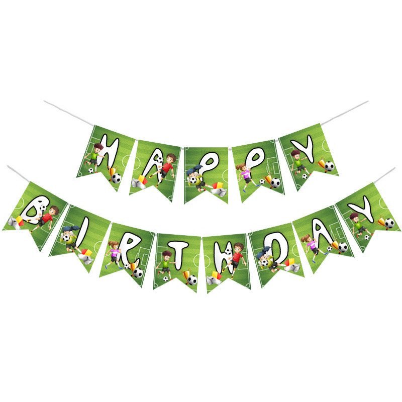 Γιρλάντα Γράμματα Ποδόσφαιρο Happy Birthday